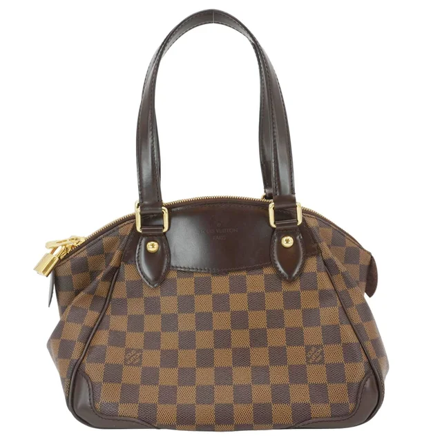 Louis Vuitton Verona PM Damier Ebene Satchel Bag Brown in Brown Canvas from Dallas Designer Handbags