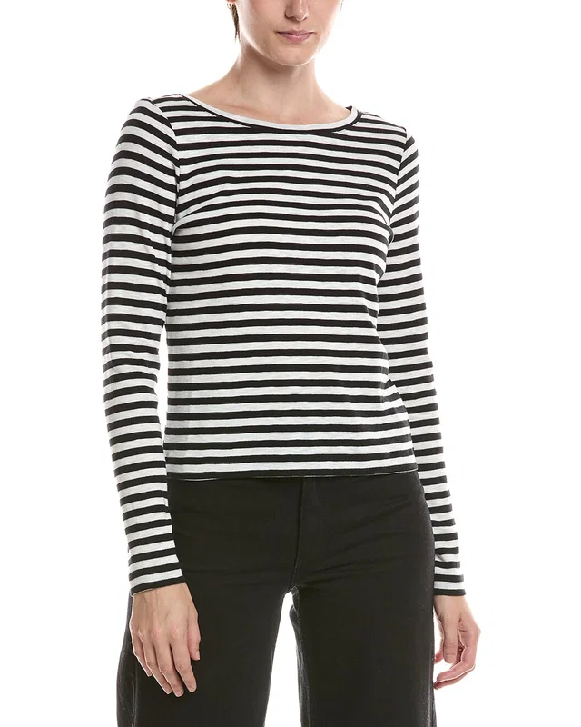 NIC+ZOE Stripe Cape Rib Modern Boat T-Shirt, image 1 of 1 from Gilt