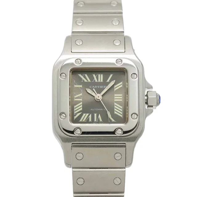 Cartier Santos Galbee SM Watch Asia Limited Gray Automatic in Grey from The Reluxe