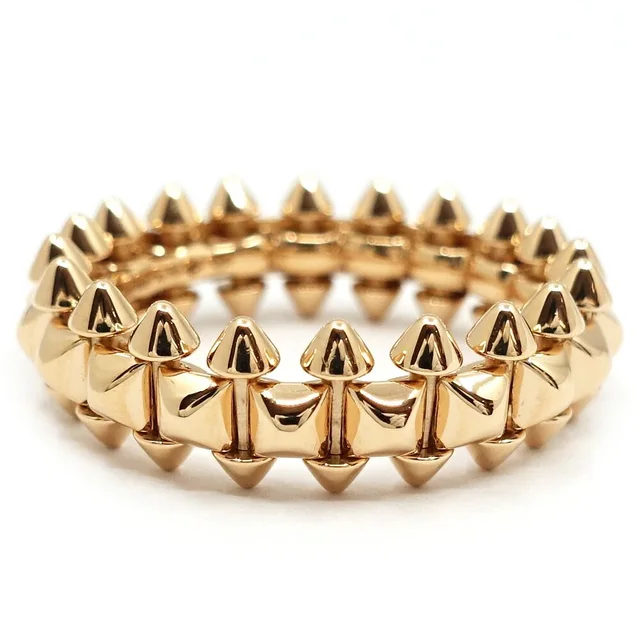 18K Pink Gold Clash de Cartier Ring MM in Pink from The Reluxe