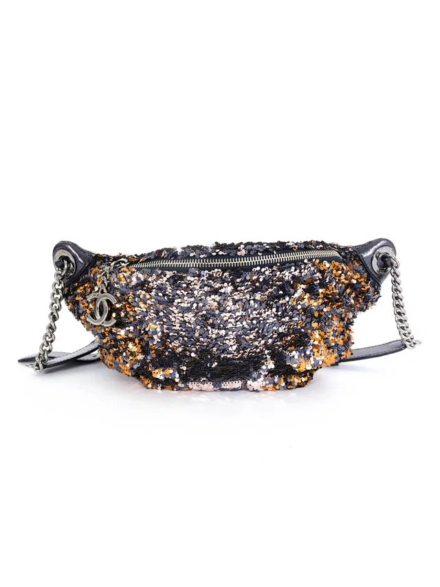 Chanel Mixed Sequin Bum Bag in Patent leather from Arcade Vintage