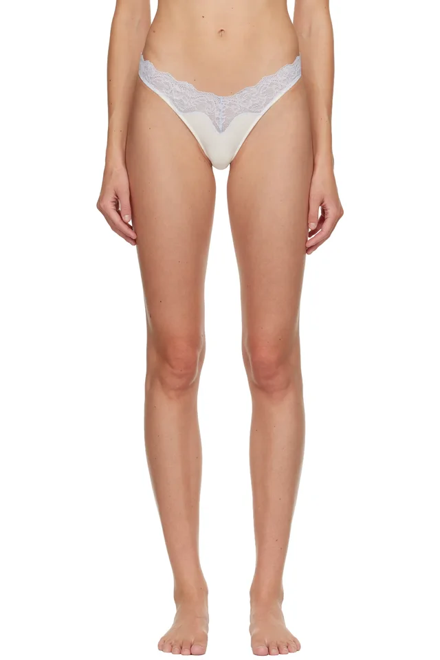 Off-White & Blue Lacie Thong, image 1 of 1 from SSENSE