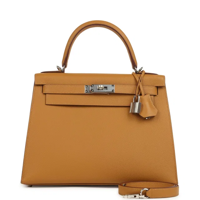 Hermès Kelly Sellier 28 Sesame Epsom Palladium Hardware in Epsom leather from Madison Avenue Couture