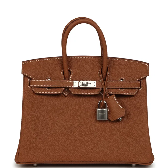 Hermès Birkin 25 Gold Togo Palladium Hardware in Gold Togo leather from Madison Avenue Couture