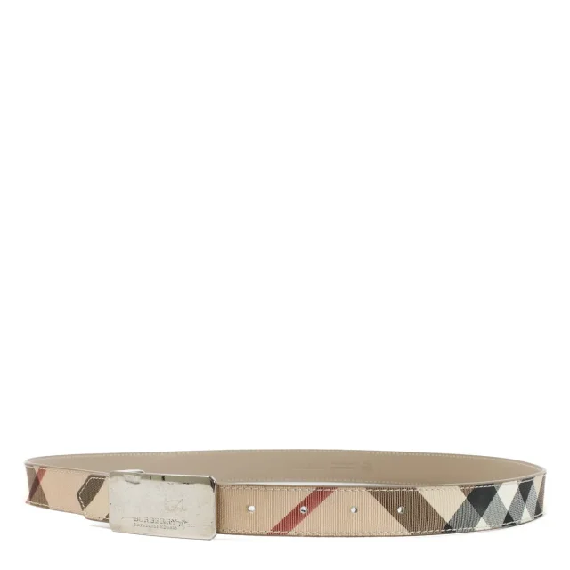 Burberry Check Canvas Slim Belt - Size 100 in Canvas from Labellov, photo 2 of 3