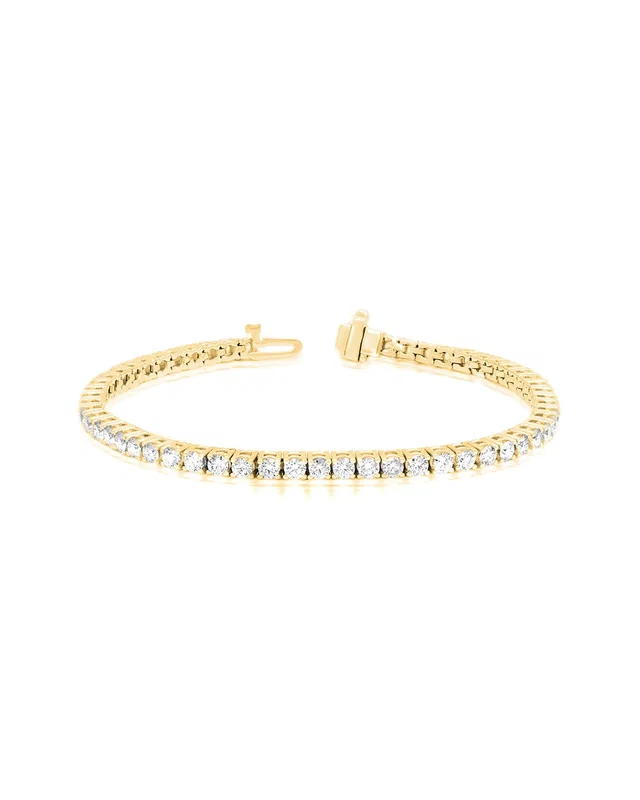 Diana M Lab Grown Diamonds Diana M. Fine Jewelry 14K 4.00 ct. tw. Lab Grown Diamond Tennis Bracelet, image 1 of 1 from Rue La La