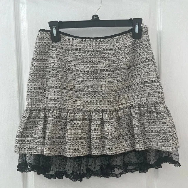 REDValentino Women Black&Gray Mini Skirt in gray|black from Poshmark