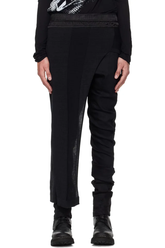 Julius Black Dimensional Skirt, image 1 of 1 from SSENSE