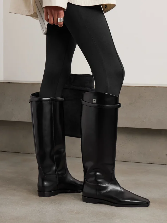 TOTEME + NET SUSTAIN The Riding leather knee boots in Black, photo 2 of 2 from NET-A-PORTER (Canada)