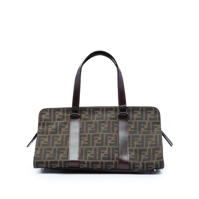 Brown Fendi Zucca Canvas Handbag in Brown Canvas from Designer Revival