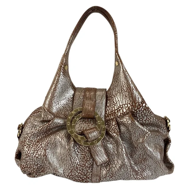 Bvlgari Chandra Leather Handbag in Leather from LuxUness