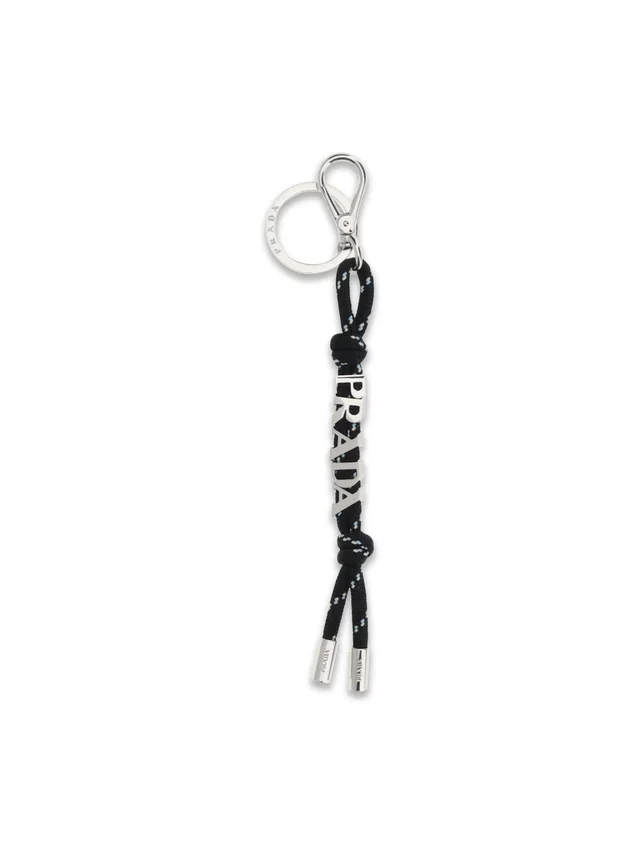 Prada Speedrock Key Case — Black Recycled Polyamide Keychains in Black from HEWI