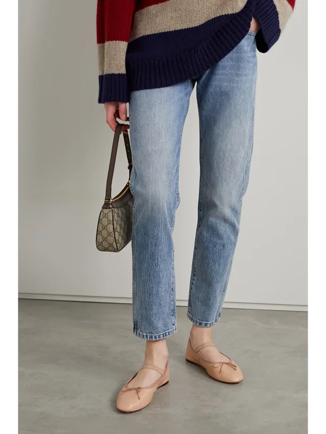 LOEFFLER RANDALL Leonie leather ballet flats in Pink, photo 2 of 2 from NET-A-PORTER (Canada)