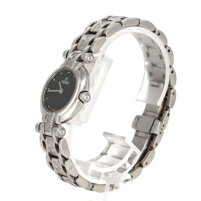 [Unserviced - Value Price] FENDI 750L SS Quartz in Dial color: black Case: stainless steel Bracelet: stainless steel from KOMEHYO, photo 2 of 6