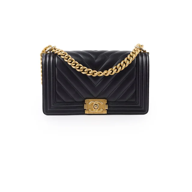 Chanel Old Medium Chevron Lambskin Series 25 in Lambskin from The Purse Affair