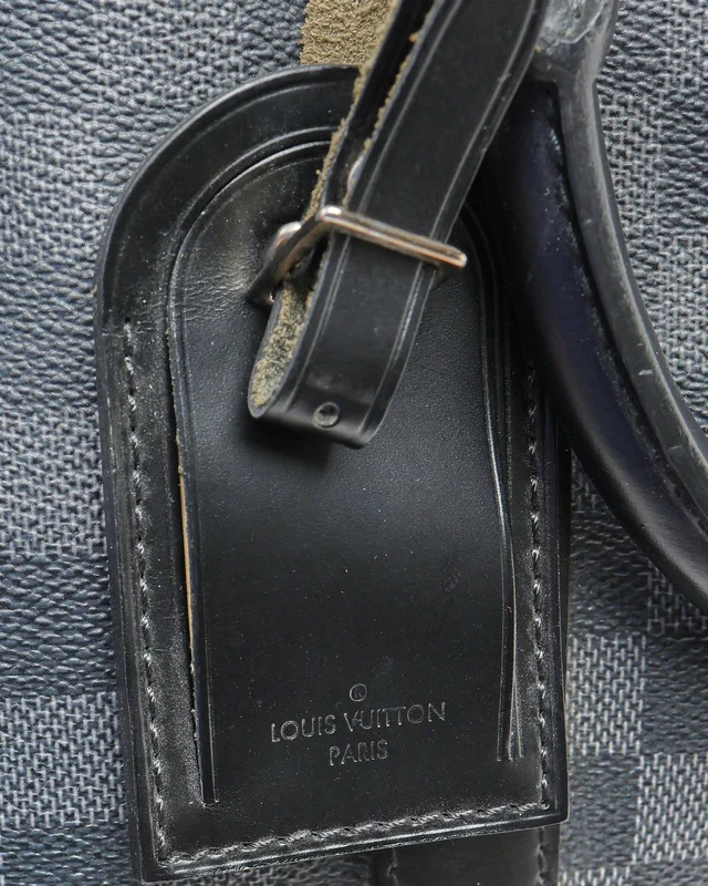 Louis Vuitton Damier Graphite Keepall 55 Bandoulière Weekend Bag in Grey Canvas from A Retro Tale, photo 7 of 10