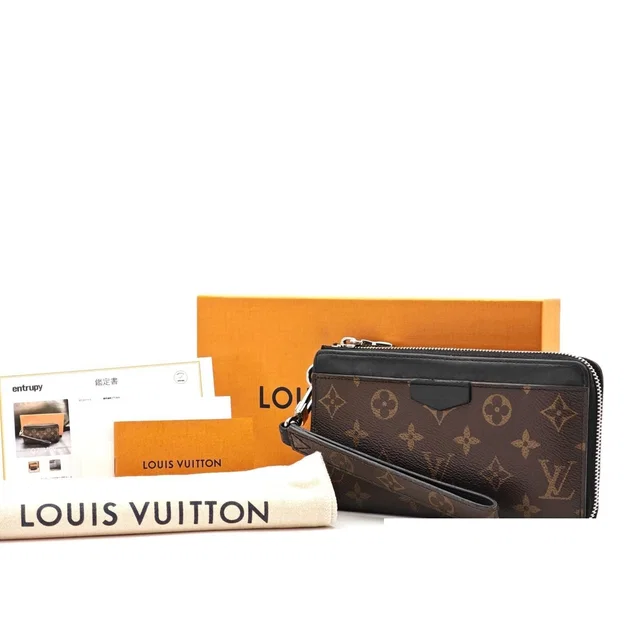 Louis Vuitton Macassar Zippy Dragonne Wallet Brown Strap in Brown Coated canvas from The Reluxe