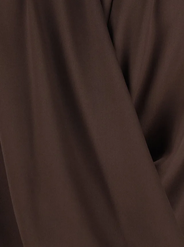Leplain V-Neck Dress in Viscose Blend Brown Women in Brown, photo 6 of 6 from Gaudenzi Boutique