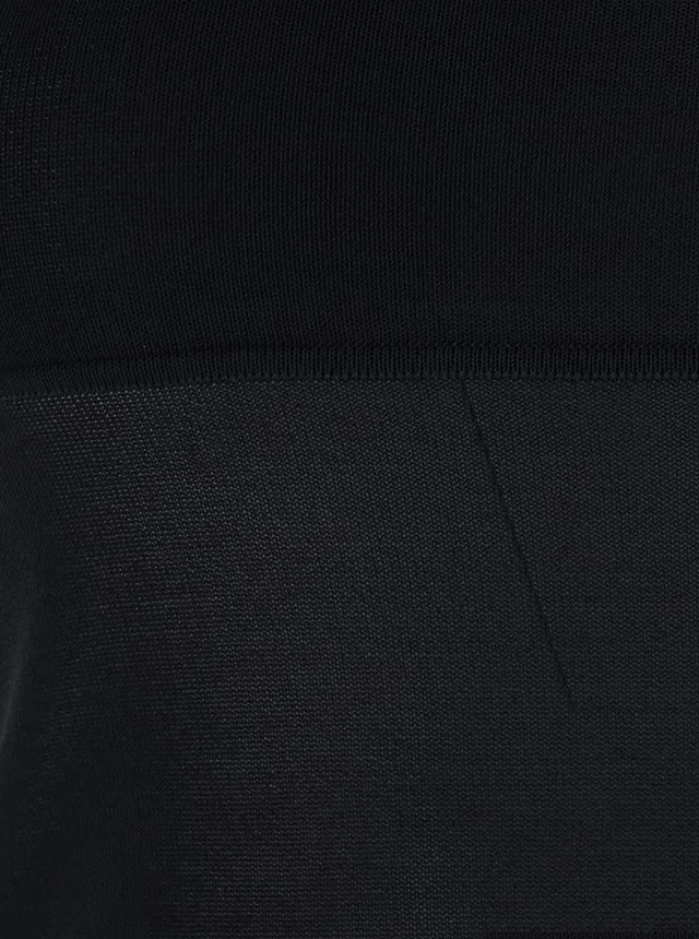 MAX MARA Black Top with Round Neck in Viscose Woman in Black 92% Viscose 8% Polyester, photo 6 of 6 from Gaudenzi Boutique