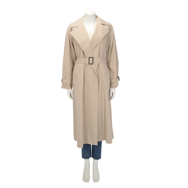 Max Mara Weekend Sand Water-Repellent Cotton Fatto Trench Coat IT 40 in Sand from Blue Spinach