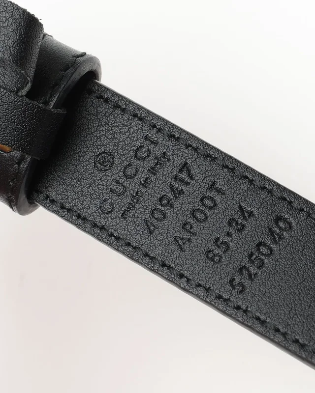 Gucci GG Marmont Leather Belt, Size 85 in Leather from A Retro Tale, photo 6 of 7