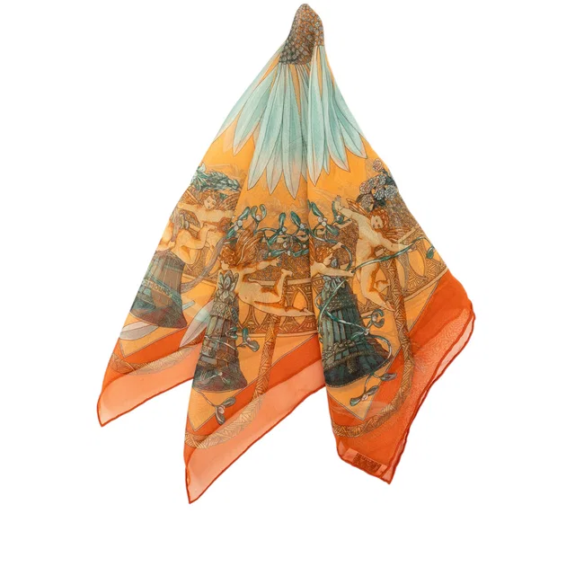 Multi Hermès Amours Silk Scarf 42 Scarves in Silk from Designer Revival