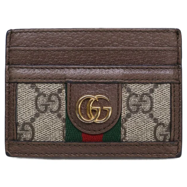 Gucci Ophidia GG Supreme Card Holder in Canvas from The Reluxe