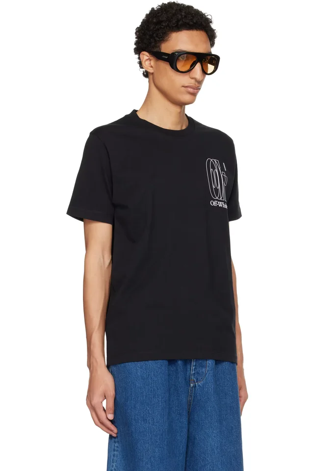Off-White Black Big Double Arrow Slim T-shirt, photo 2 of 4 from SSENSE