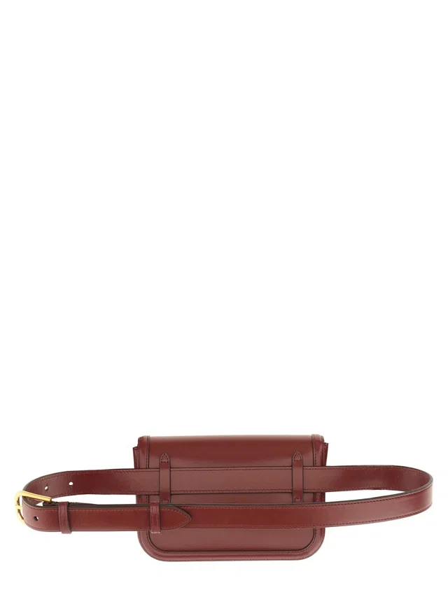 Valentino Garavani Leather Belt Bag — Red in Red Leather from HEWI