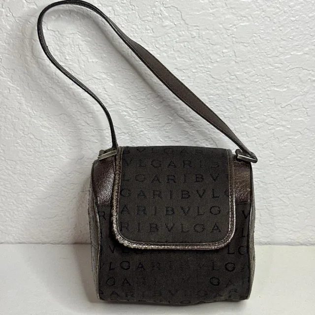 Bvlgari Women's Shoulder bags - Brown in red|brown from Depop, photo 1 of 1