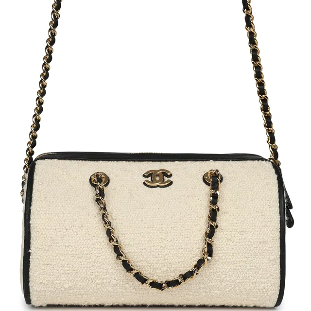 Chanel Coco Beach Mini Timeless Classic Barrel Bag in Black Calfskin from Madison Avenue Couture