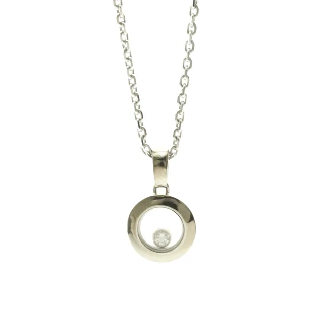Chopard 18k Silver Diamond Necklace in gray|silver from Poshmark