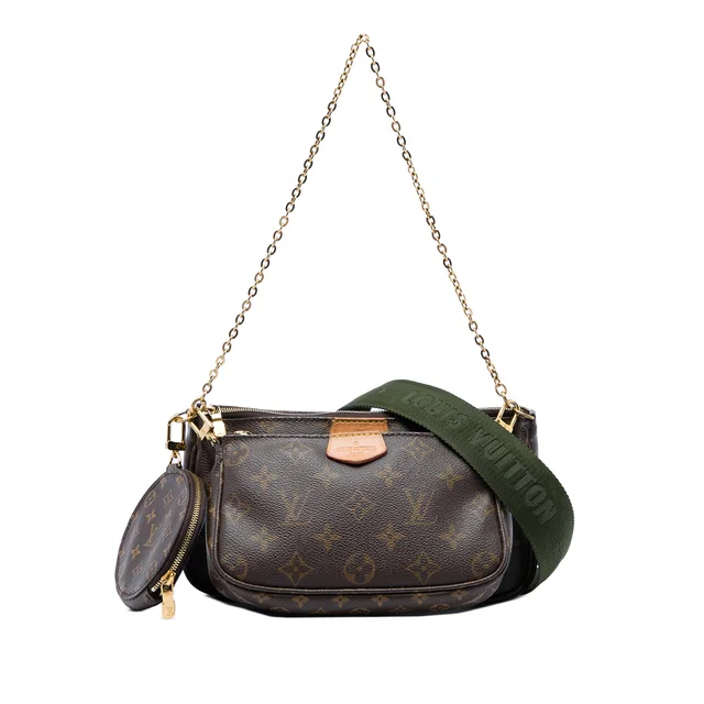 Brown Louis Vuitton Monogram Multi Pochette Accessoires Satchel in Brown Coated canvas from Designer Revival