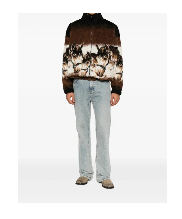 Horse Print Cardigan, image 1 of 1 from SENSER