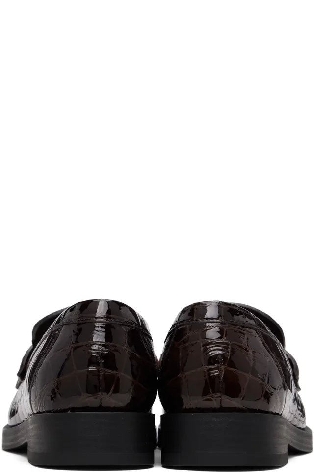 Jimmy Choo Burgundy Ivy Loafers, photo 2 of 5 from SSENSE