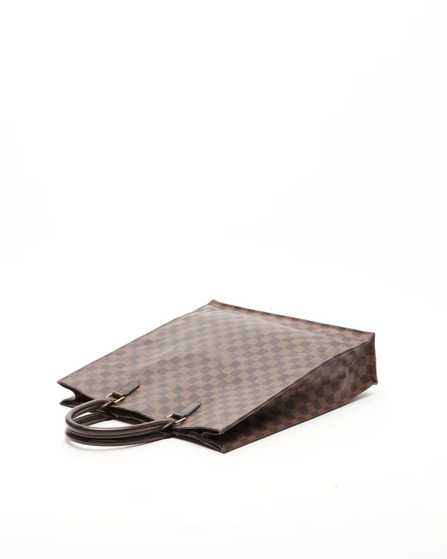 Louis Vuitton Damier Ebene Sac Plat GM Bag in Brown from A Retro Tale, photo 5 of 10