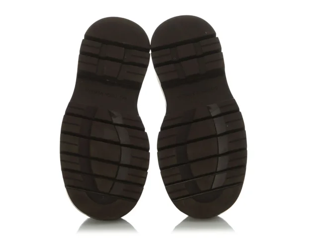 Bottega Veneta Black and Brown Stretch Chelsea Boots in Black Leather from Ann's Fabulous Finds, photo 6 of 6