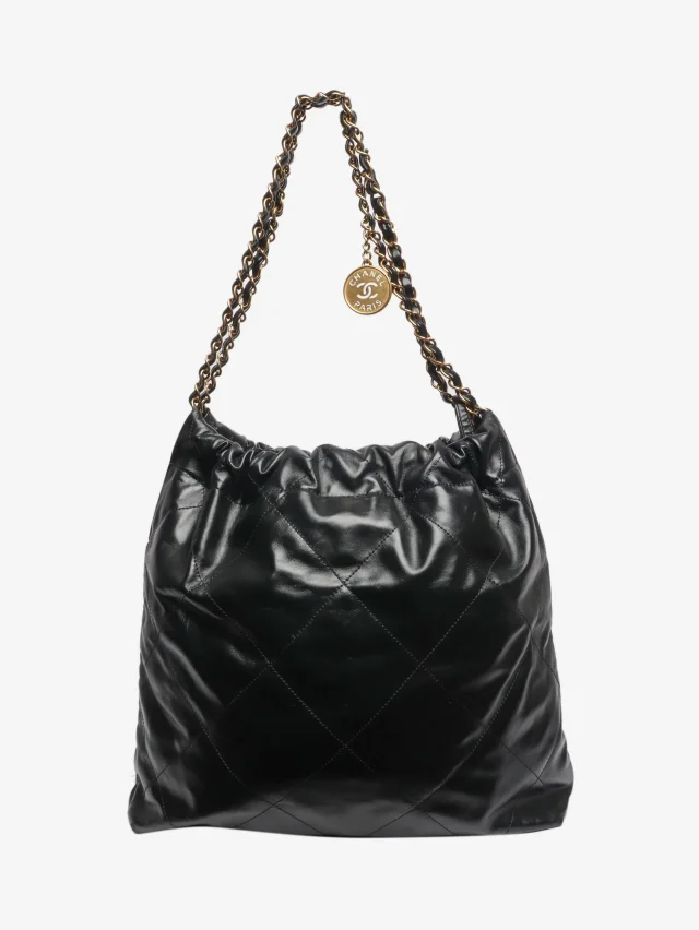 Black Chanel 22 medium bag in Black Leather from Sign of the Times, photo 3 of 8