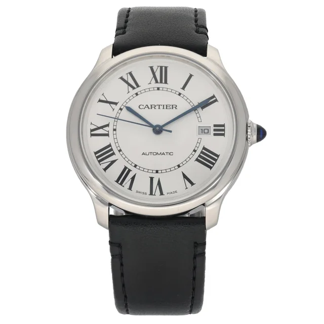 Cartier Ronde Solo WSRN0032 40mm Stainless Steel Watch in Leather from H&T