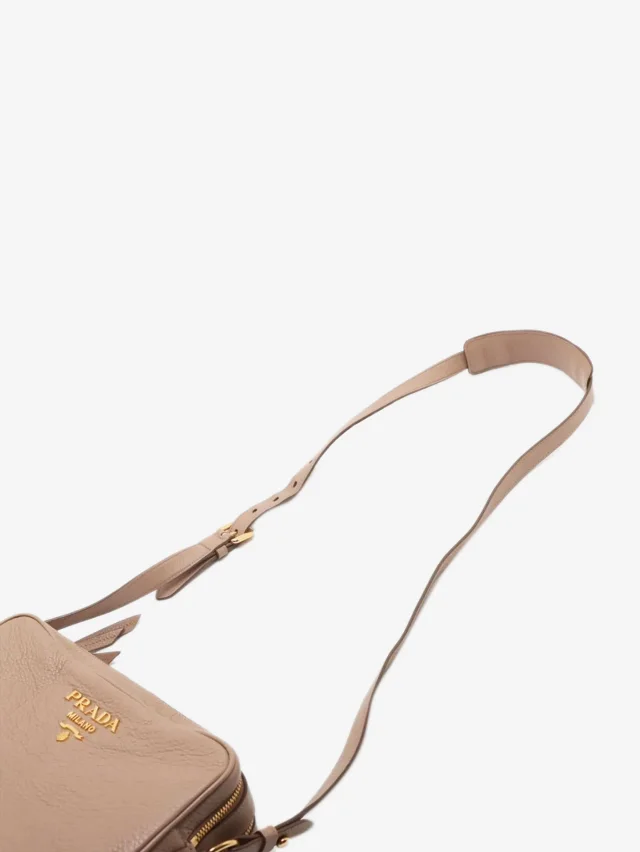 Prada Beige Vitello Phenix leather shoulder bag in Beige Leather from Sign of the Times, photo 5 of 11