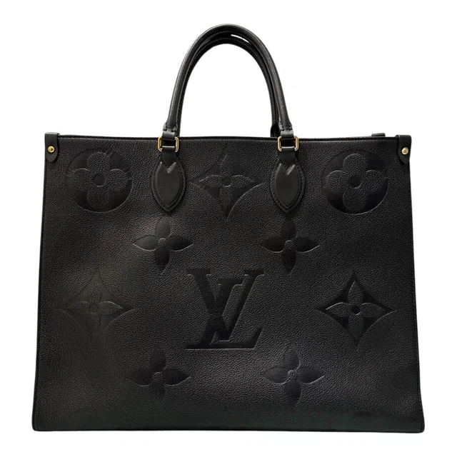 Louis Vuitton Empreinte On The Go Black Monogram Tote Bag in Black from The Reluxe