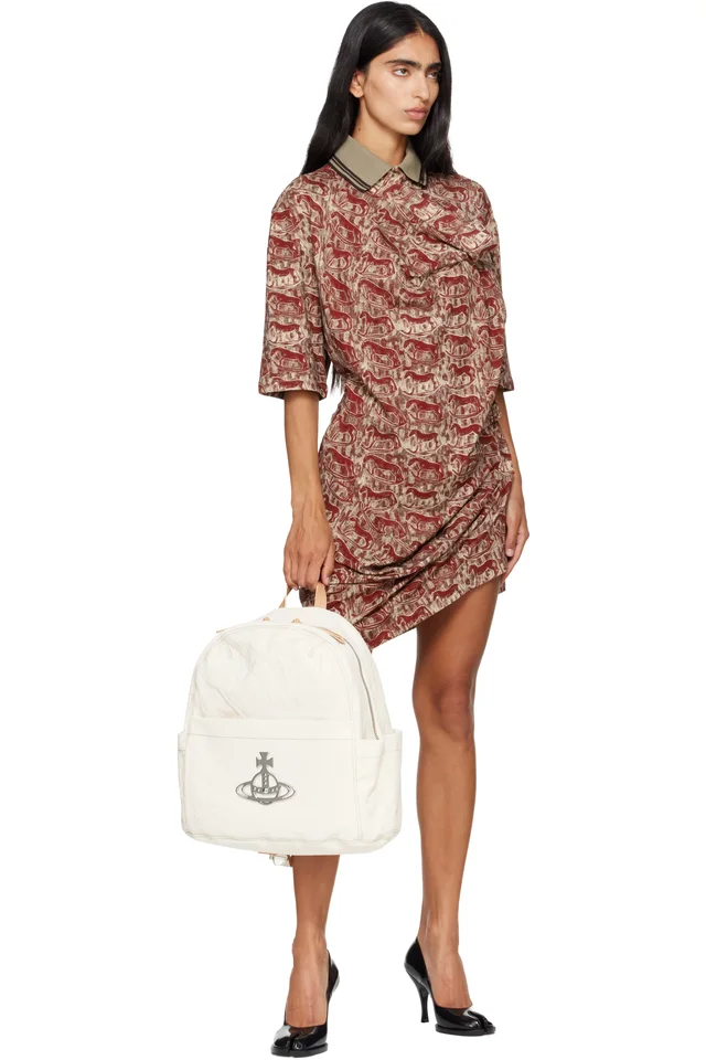 Vivienne Westwood Beige George Small Backpack, photo 4 of 4 from SSENSE