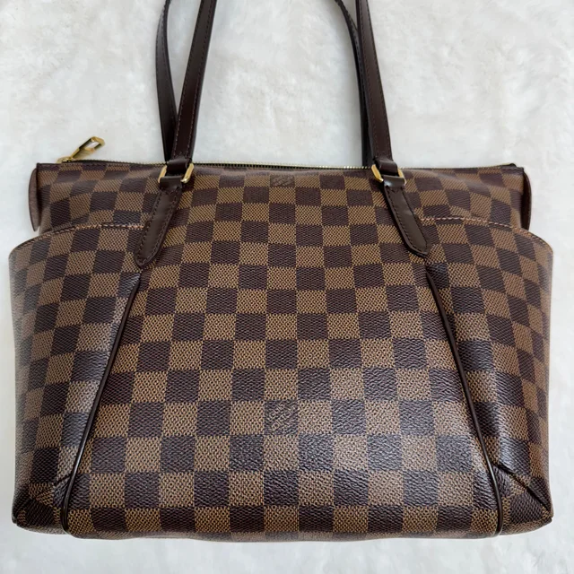 Louis Vuitton Brown Damier Ebene Tote in Brown Coated canvas from SparklesnDreams