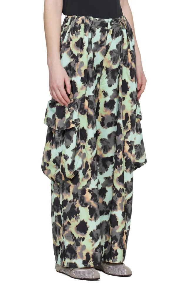 Collina Strada Multicolor Pleated Cargo Pants, photo 2 of 3 from SSENSE