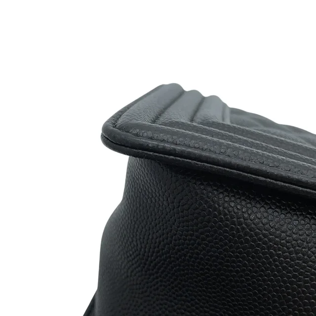 Boy Chanel BlackA67086 Caviar Leather Size 25 in Caviar leather from GALLERY RARE, photo 9 of 14