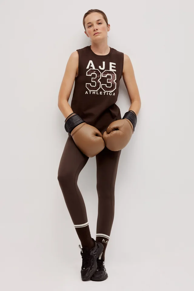 Athletica Wild Varsity Tank in Brown from Aje, photo 1 of 1