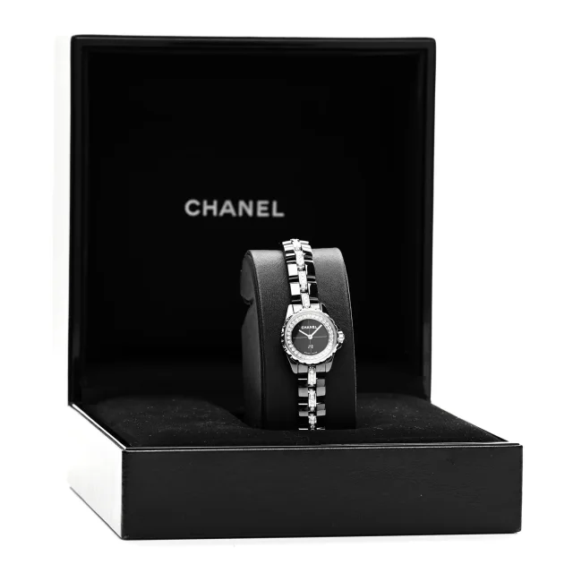 Chanel Stainless Steel Ceramic Diamond Bezel 19mm J12 XS Quartz Watch Black in Black Ceramic from FASHIONPHILE, photo 5 of 5