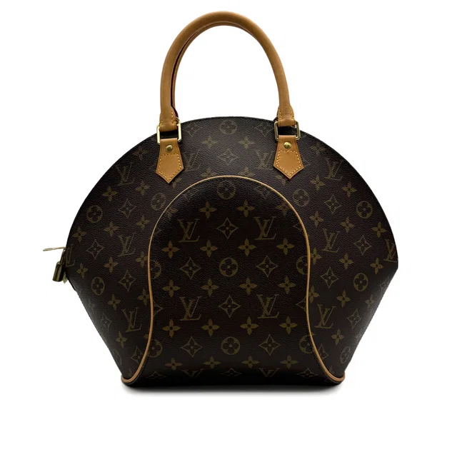 Louis Vuitton Monogram Ellipse MM Hand Bag Brown M51126 in Brown Coated canvas from Luxury Promise