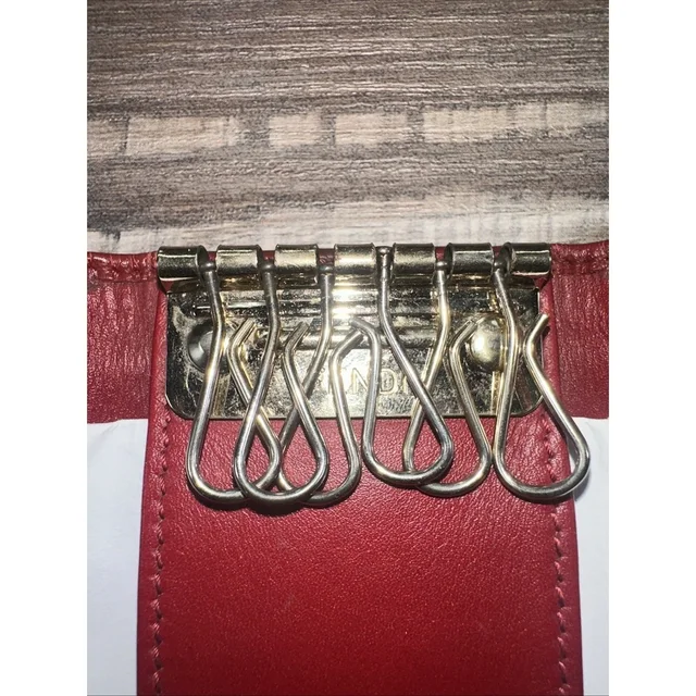 Fendi Key Case Key Holder Zucca Leather Canvas Authentic With Coa in brown|red Canvas from Poshmark, photo 7 of 13