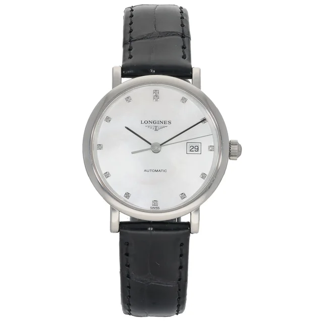 Longines Elegant L4.310.4 29mm Stainless Steel Watch in Leather from H&T